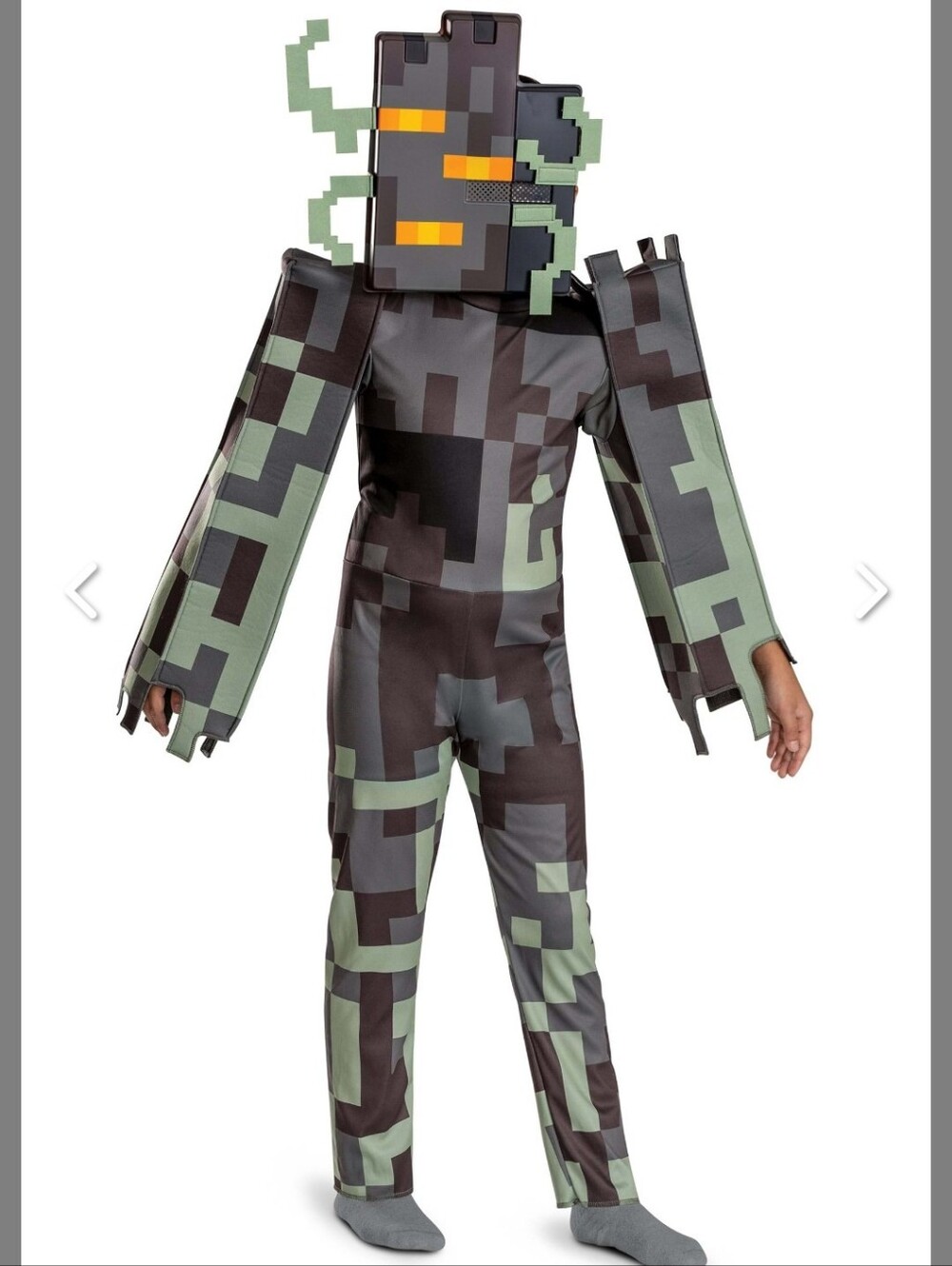Kid's Minecraft Classic Creaking Costume Medium 8